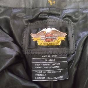 Leather Harley Davidson pants